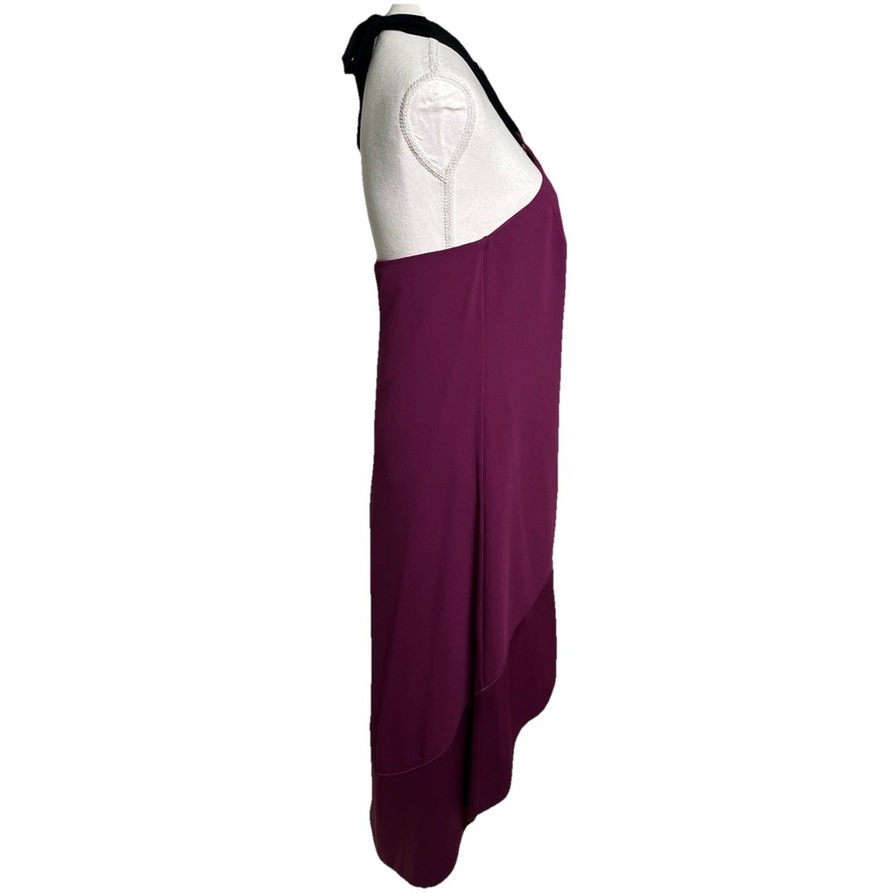Trina Turk‎ NWT Glow Halter Neck Carmel Crepe Dress Fuchsia Women's Size 6 - Picture 4 of 11